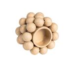 Bougeoir rond 8x8x5 cm - Kraft