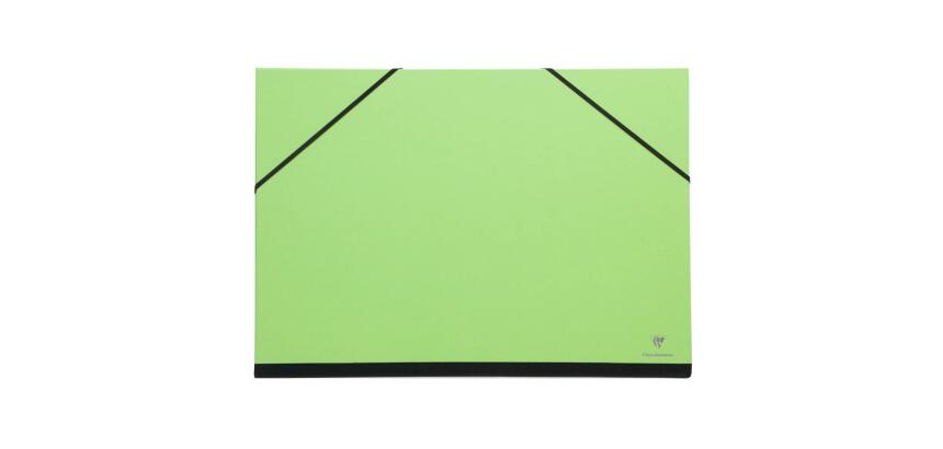 Carton à dessin Couleur à élastiques 28x38cm - Vert