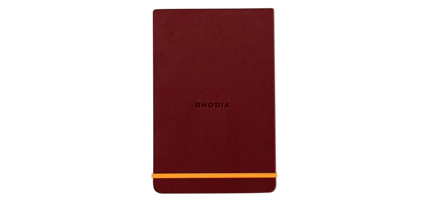 Rhodia Hardcover Webnotepad - 9 x 14 cm ? Lined - Wine