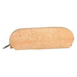 LIÈGE Petite trousse ovale certifiée VEGAN 16x5x6 cm naturel