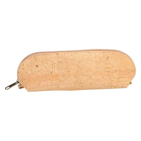 LIÈGE Petite trousse ovale certifiée VEGAN 16x5x6 cm naturel