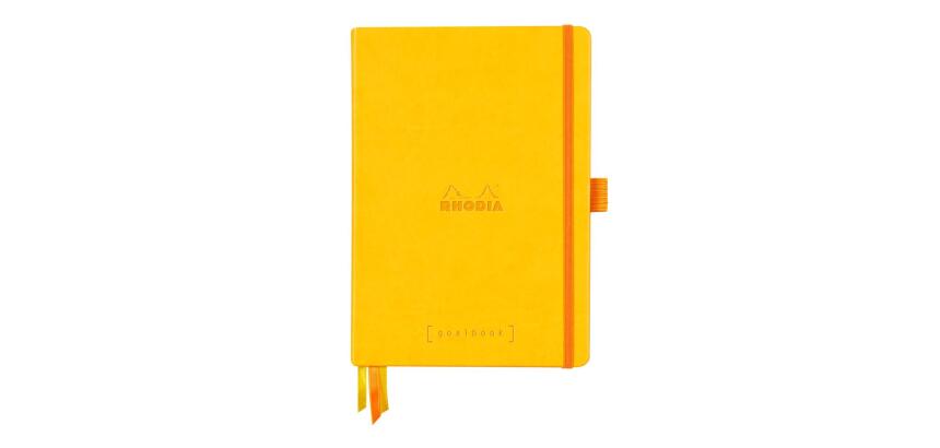 Rhodia Goalbook Hardcover Notebook - Dot - 120 Sheets - 90gsm - Daffodil Yellow