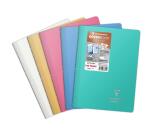 Cahier reliure intégrale enveloppante Koverbook Silver A4 160 pages ligné couverture polypropylène opaque - Assortis