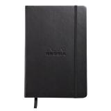 Webnotebook A5 192 pages dot papier ivoire 90g fermeture élastique - Noir
