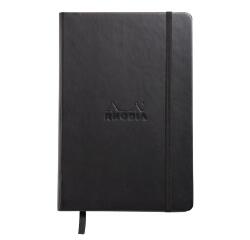 Webnotebook A5 192 pages dot papier ivoire 90g fermeture élastique - Noir