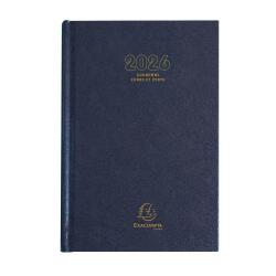 Agenda de bureau Couronne Euro et cents 11 x 17 cm Journalier Janvier à Décembre 2026 - Couleurs assorties