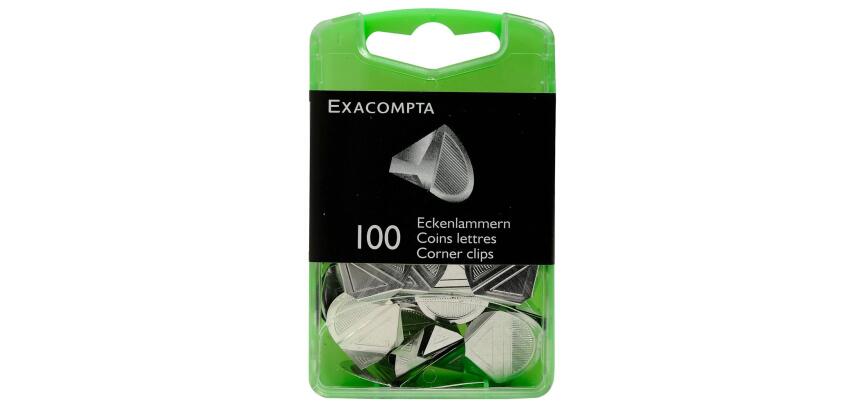 Boîte de 100 coins lettres - Argent