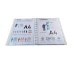 Protège-documents à anneaux et pochettes détachables KreaCover® 60 vues - A4 - Blanc