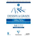 Dessin à Grain bloc spiralé 30F A4 180g
