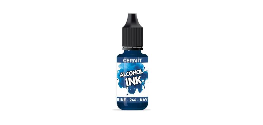 Cernit encre à l'alcool 20 ml Marine - Bleu marine