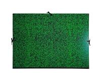 Carpetas de dibujo con cinta de tela, EXA+ - 61x76 cm para archivar 50x75 cm - Lomo de tela: 3 cm y cantos de tela - ANNONAY - Verde