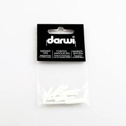 DARWI 10 Pointes de remplacement pour Marqueur de Peinture sur Céramique à Froid Pointe conique fine 2 mm