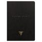 Flying Spirit piqûre textile A5 96 pages ligné motifs assortis papier ivoire 90g - Noir