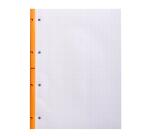 Bloc agrafé côté Side A4 80 feuilles petits carreaux 5/5 80 g. - Orange