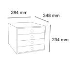 Module de classement Filibox 4 tiroirs Candy Tidy - Couleurs assorties