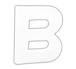 Petite lettre B 12cm - Blanc