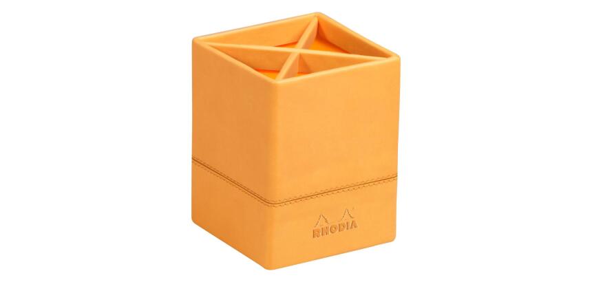 Pot à crayons, en similicuir