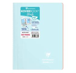 Cahier reliure intégrale enveloppante Koverbook A4 160 pages ligné + marge couverture polypropylène transparent