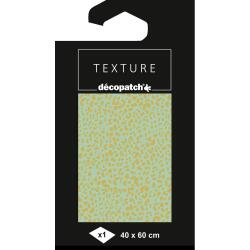 Papier Texture Décopatch n°870 -1 feuille 40x60cm - Vert