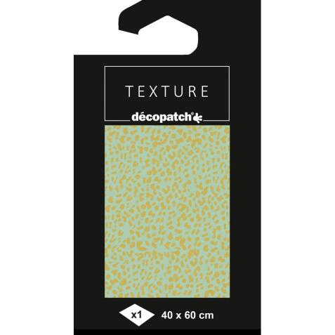Papier Texture Décopatch n°870 -1 feuille 40x60cm - Vert