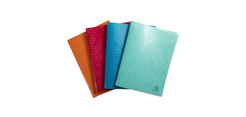 Protège-documents en polypropylène rigide recyclé Maïa 80 vues - A4 - Couleurs assorties