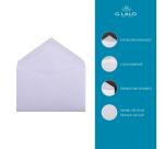 20 enveloppes 90x140mm Vélin doublées gommées - extra blanc