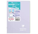 Koverbook Blush cahier piqué A5 96 pages ligné couverture polypropylène opaque bicolore. - Lilas/Vert tilleul
