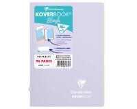 Koverbook Blush cahier piqué A5 96 pages ligné couverture polypropylène opaque bicolore. - Lilas/Vert tilleul