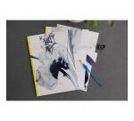 Inkebana, Set de 3 pochettes à onglets 22x31 cm, ass. - Multicolore