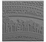 Cernit plaque de texture Harmony - Gris