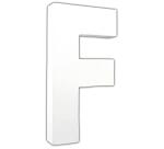 Lettre F 20,5cm - Blanc