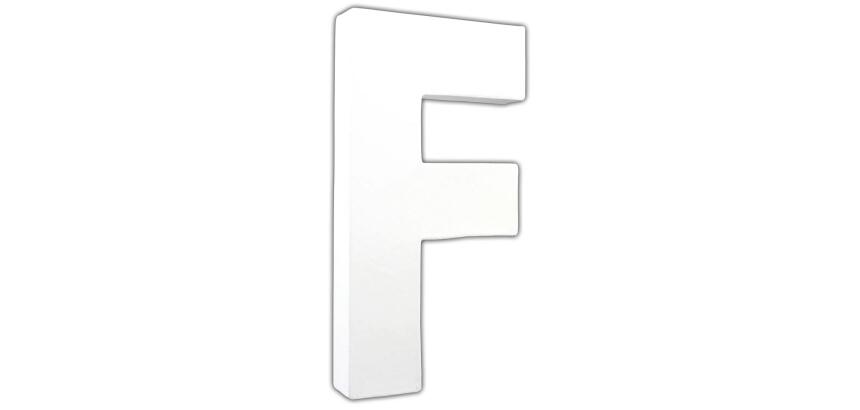 Lettre F 20,5cm - Blanc