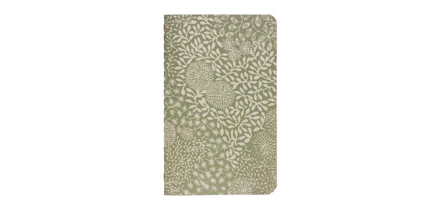 Jardin des Sens, Carnet cousu fil 7,5x12cm, 48 pages, uni, ass.