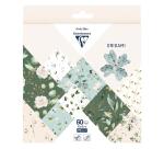 ORIGAMI, Pochette de 60 feuilles 70g/m2 au format 15x15cm - Romantique - Multicolore