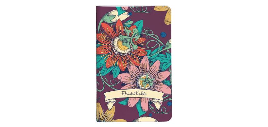 Frida Kahlo, Carnet cousu fil 7,5x12cm, 48 pages, uni, ass.