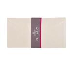 20 enveloppes DL (110x220mm) Toile Impériale doublées gommées - Blanc