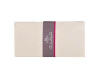 20 enveloppes DL (110x220mm) Toile Impériale doublées gommées - Blanc