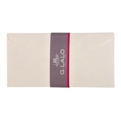 20 enveloppes DL (110x220mm) Toile Impériale doublées gommées - Blanc