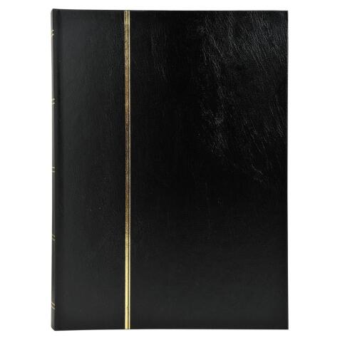 Album de timbres simili-cuir 64 pages noires - 22,5x30,5 cm