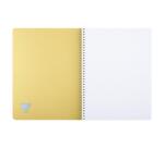 LINICOLOR integral binding notebook, A4, yellow