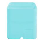 Cubiletes Pen Cube, 2 compartimentos diferentes tamaños y alturas, bloqueador de cables. Aquarel