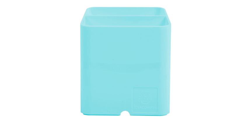 Cubiletes Pen Cube, 2 compartimentos diferentes tamaños y alturas, bloqueador de cables. Aquarel