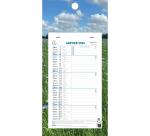Calendrier mensuel Nature avec feuillets détachables 13 x 23 cm sur support plaque imprimée 16 x 33 cm 2026 - Visuels assortis