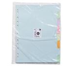 Intercalaire exacompta carte forte 170gr a4 8 positions    coloris pastel