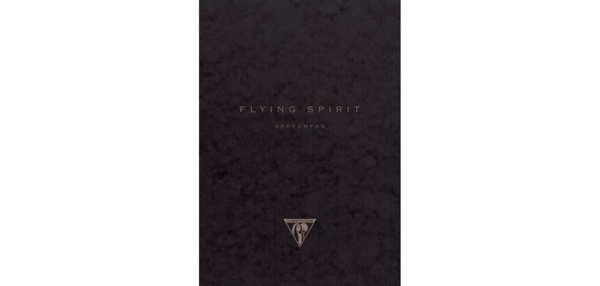 Flying Spirit carnet dos carré 60F 19x25cm 90g - Noir