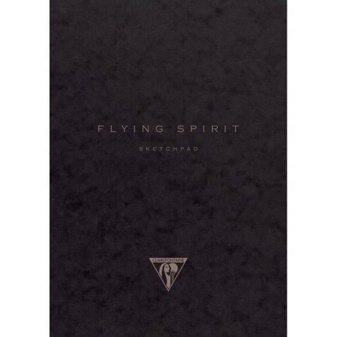 Flying Spirit carnet dos carré 60F 19x25cm 90g - Noir