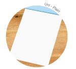 Bloc de Correspondance Triomphe 50 Feuilles Unies Blanches A4-21x29,7 cm - 90g/m2 - Blanc