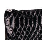 REPTILE DESIGN Trousse plate 22x11 cm, Python noir - Python noir