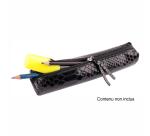 REPTILE DESIGN Trousse slim 4x2,5x19,5 cm, Python noir - Python noir