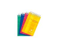 Bloc Pupitre reliure intégrale 7,5x12 cm 60 feuilles détachables petits carreaux Couleur aléatoire - Assortis